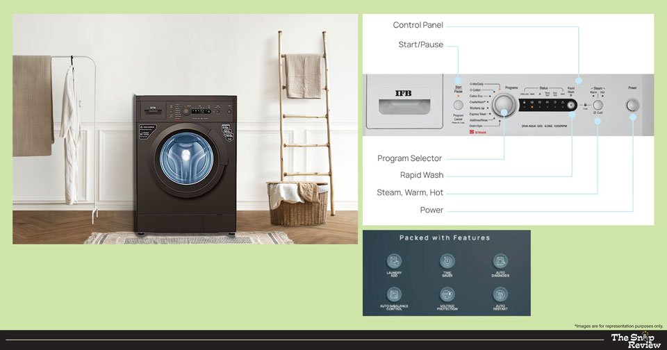 IFB 7 Kg 5 Star with 2X Power Steam, AI Powered, Fully Automatic Front Load Washing Machine