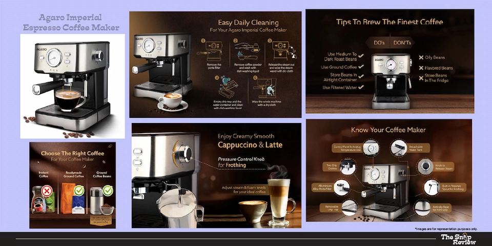 AGARO Imperial Espresso Coffee Maker