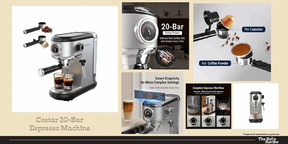 Costar 20-Bar Espresso Machine