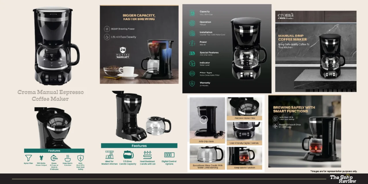 Croma Manual Espresso Coffee Maker