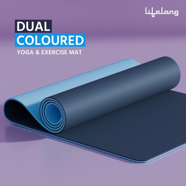 LifelLifelong Dual TPE Yoga Matong Dual TPE Yoga Mat Lifelong Dual TPE Yoga Mat