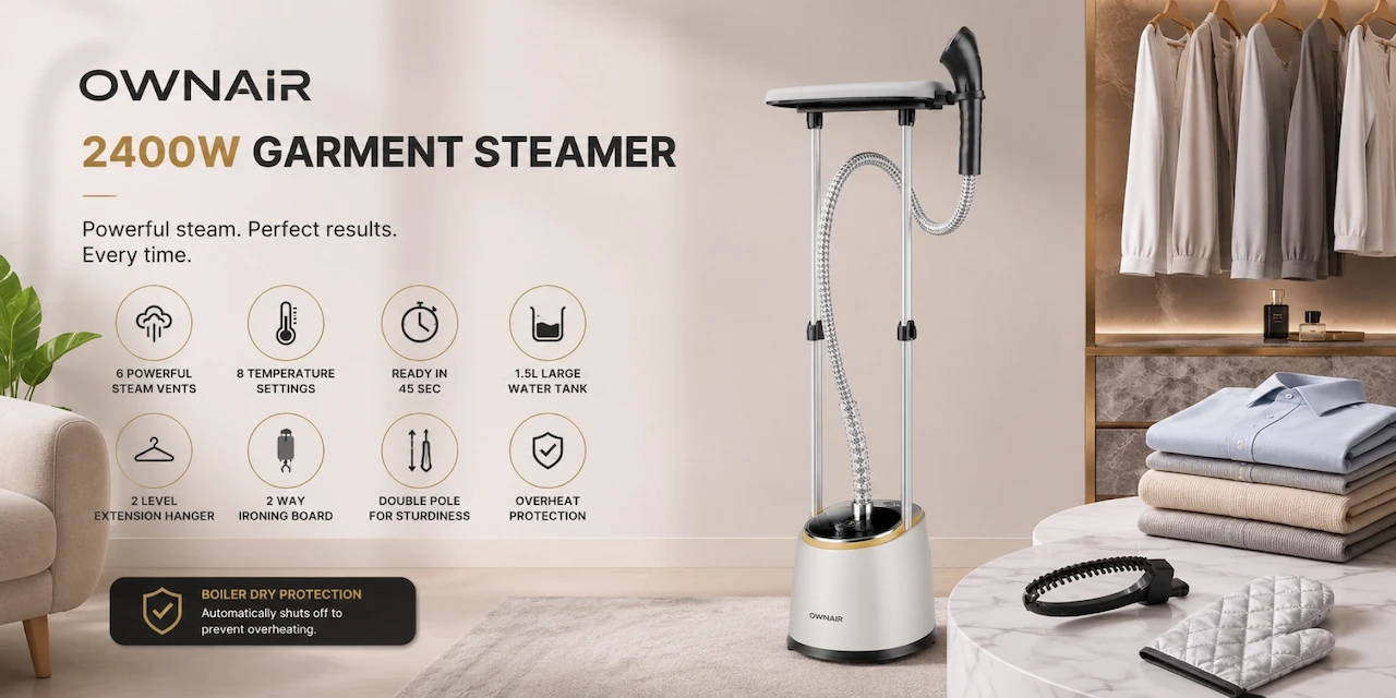 OWNAIR 2400W Garment Steamer OWNAIR 2400W Garment Steamer