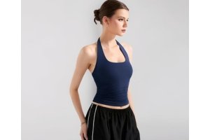 SIGHTBOMB Seamless U-Neck Halter Top