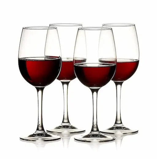 Borosil Burgundy Wine Glass Set