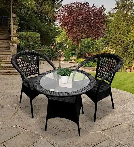 Lotey Indii Homes 2-Chair + Table Balcony Set