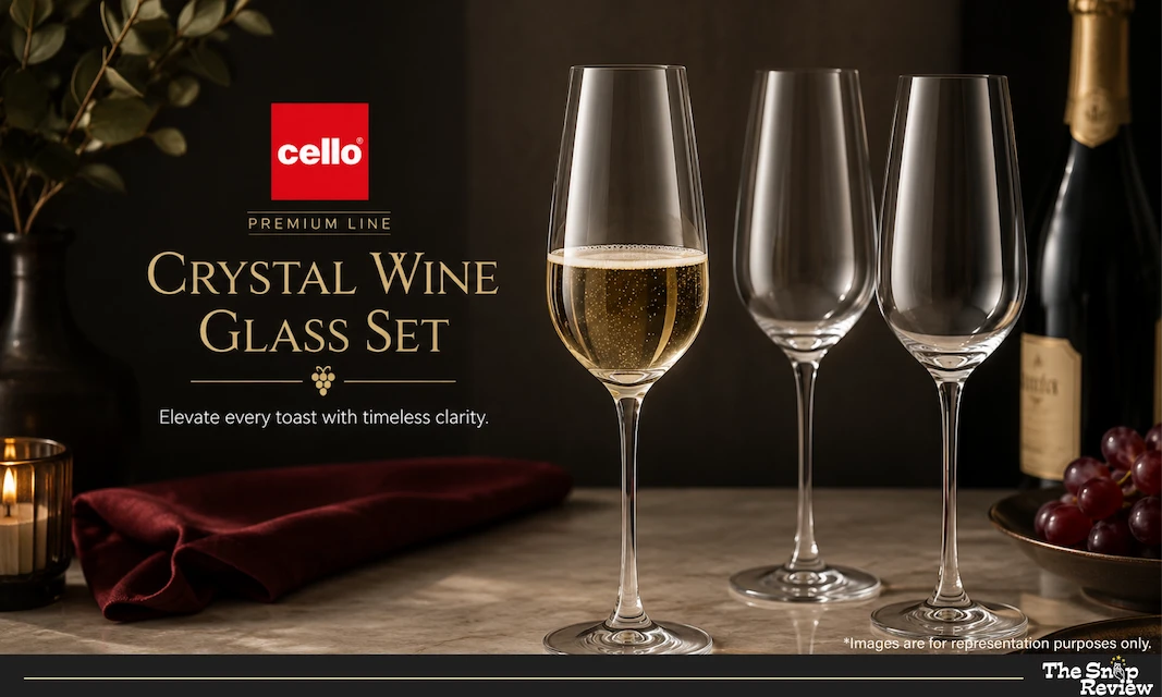 Cello Crystal or Lead-Free Crystal Wine Glass Set