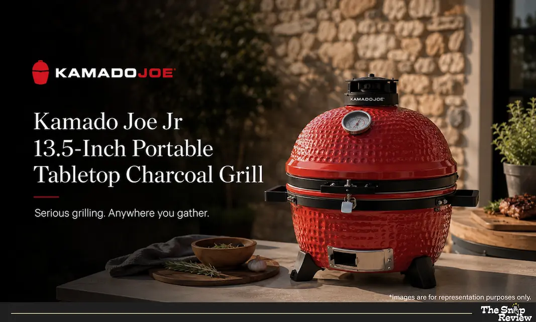 Kamado Joe Jr 13.5-Inch Portable Ceramic Charcoal Grill