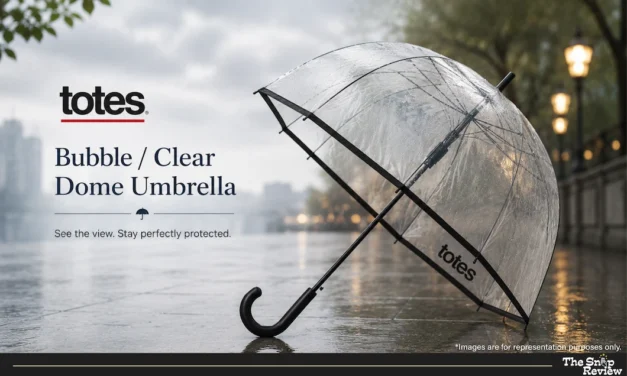Totes Style Bubble Clear Dome Umbrella