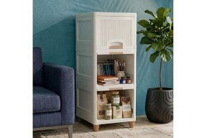 VELLENTA 3 Layer Plastic Wardrobe