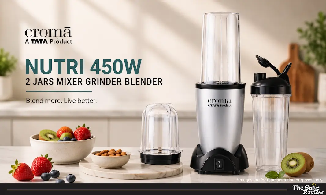 Croma Nutri 450W 2 Jars Mixer Grinder Blender