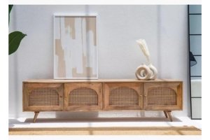 DEMIWALL Mango Wood TV Cabinet
