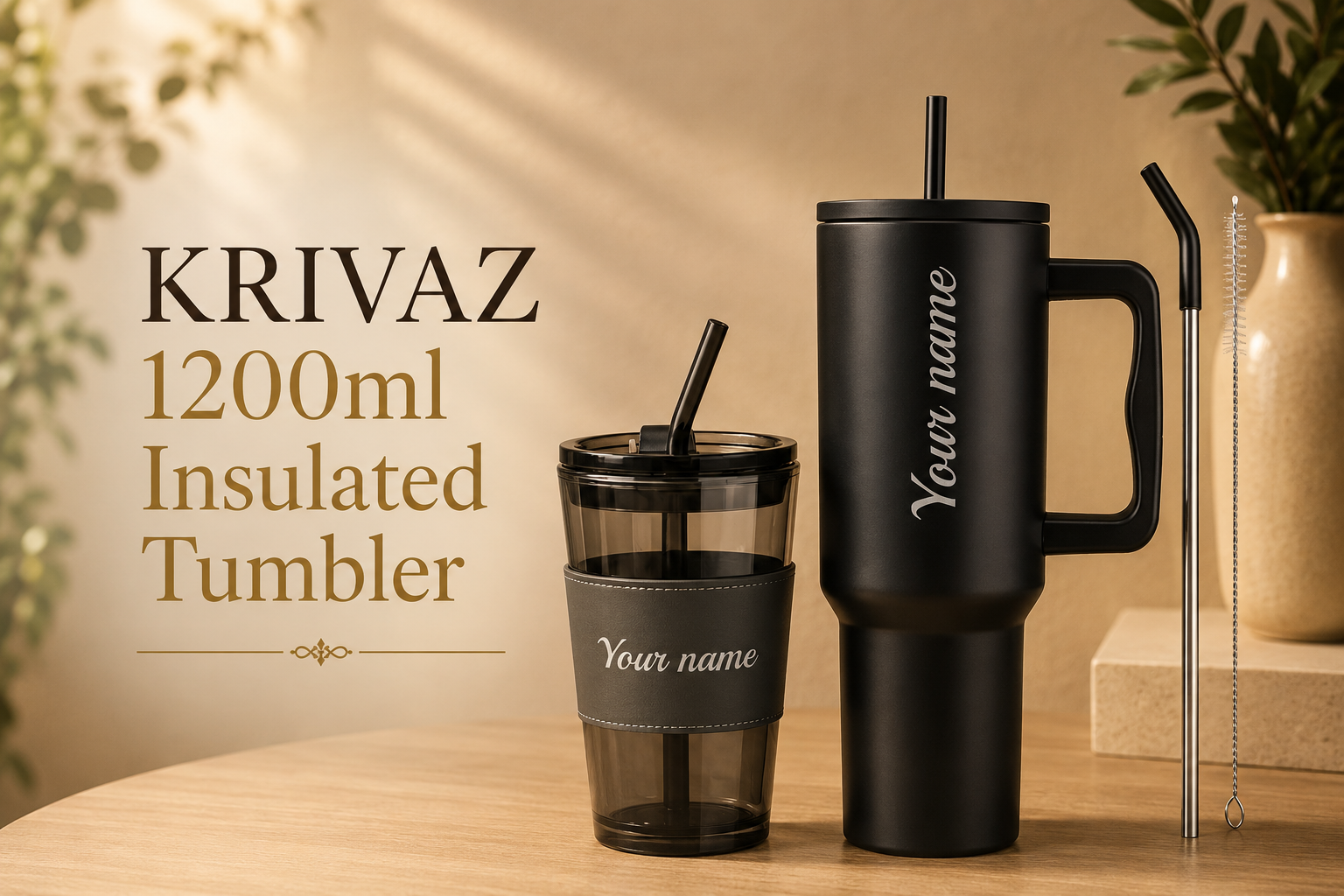 KRIVAZ 1200ml Insulated Tumbler