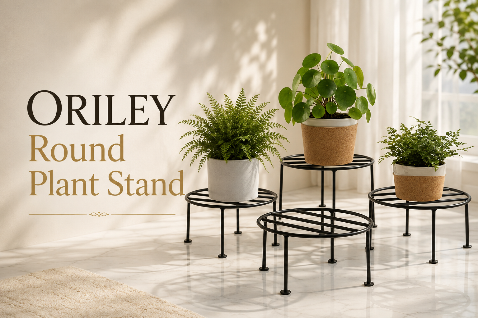 ORILEY Round Plant Stand