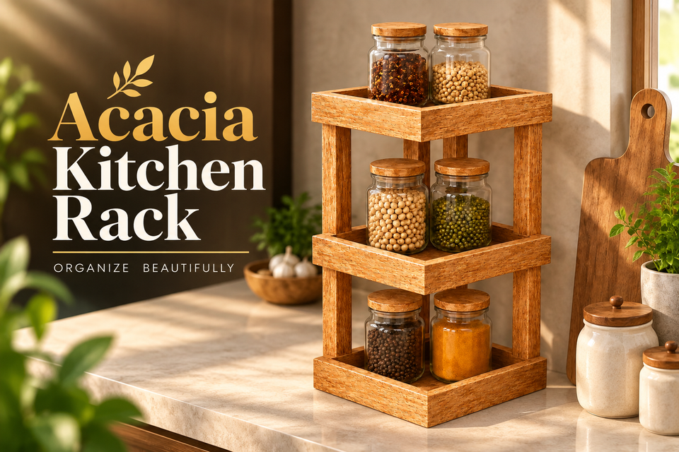 Acacia Kitchen Rack