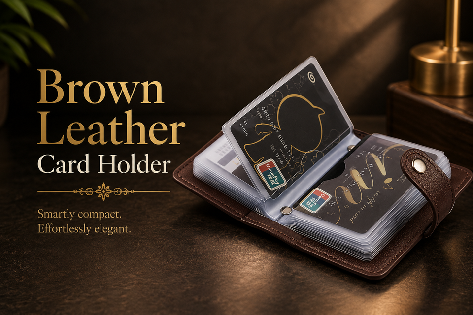Brown Leather Card Holder