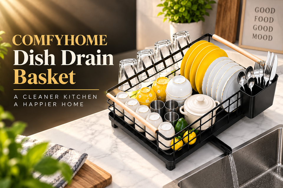 COMFYHOME Dish Drain Basket