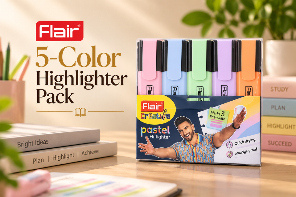 FLAIR 5 Color Highlighter Pack