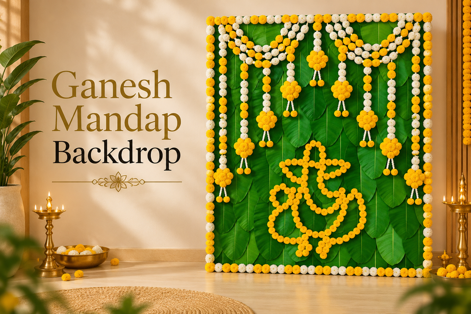 Ganesh Mandap Backdrop