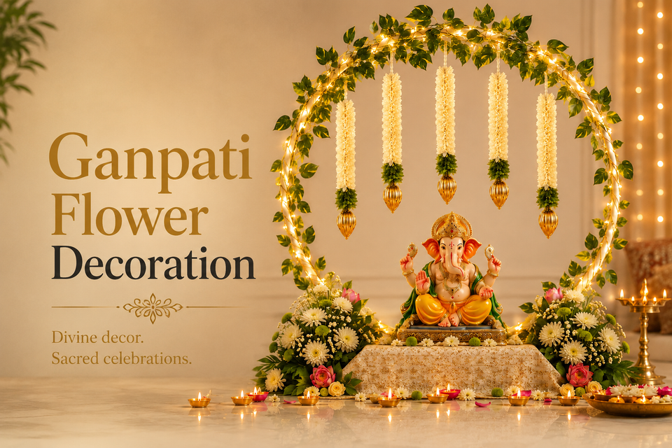 Ganpati Flower Decoration