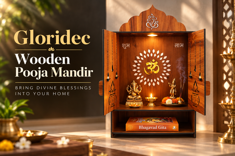 Gloridec Wooden Pooja Mandir 1