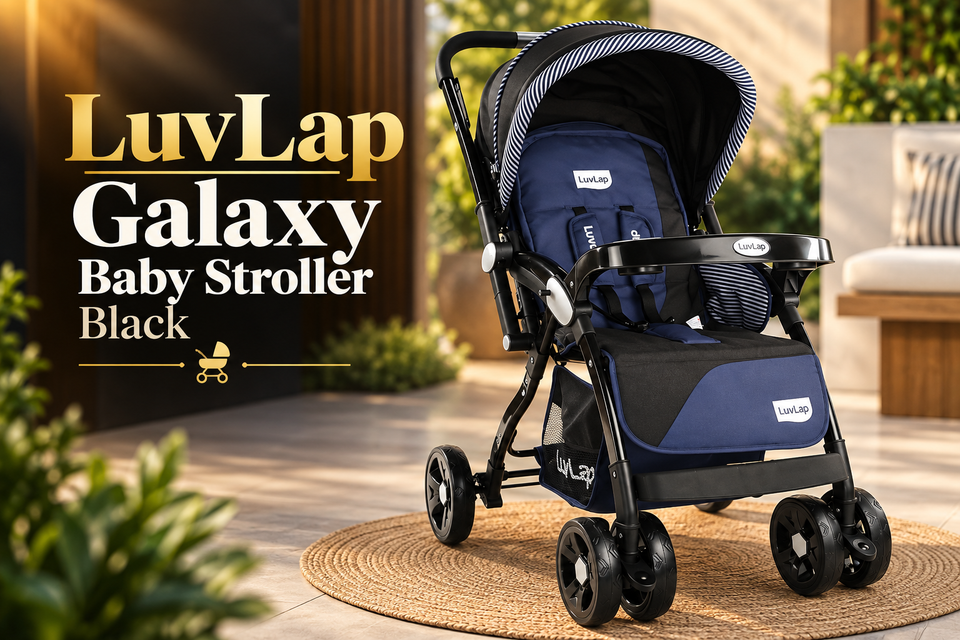 LuvLap Galaxy Baby Stroller Black