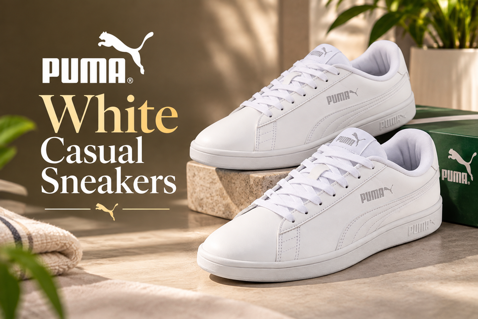 PUMA White Casual Sneakers