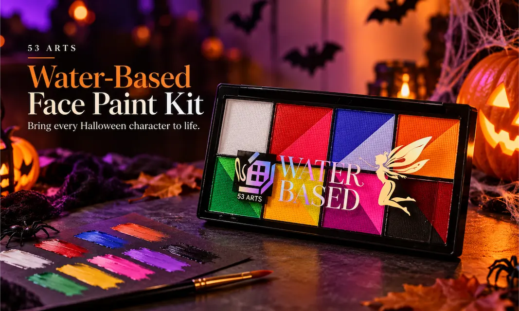 53 Arts Water-Based Face Paint Kit