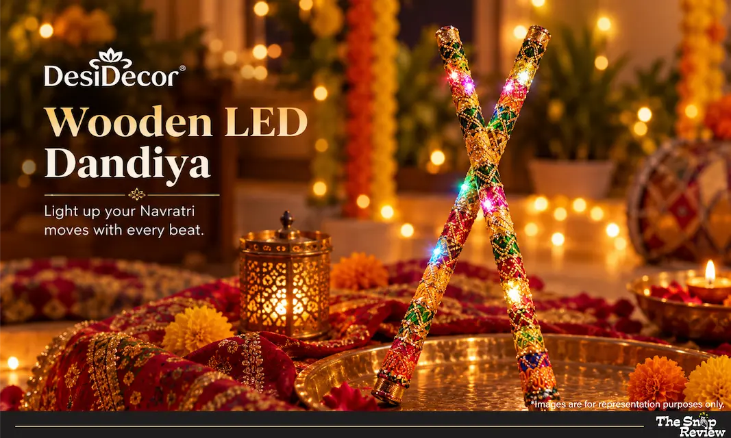 DesiDecor Wooden LED Dandiya DesiDecor Wooden LED Dandiya