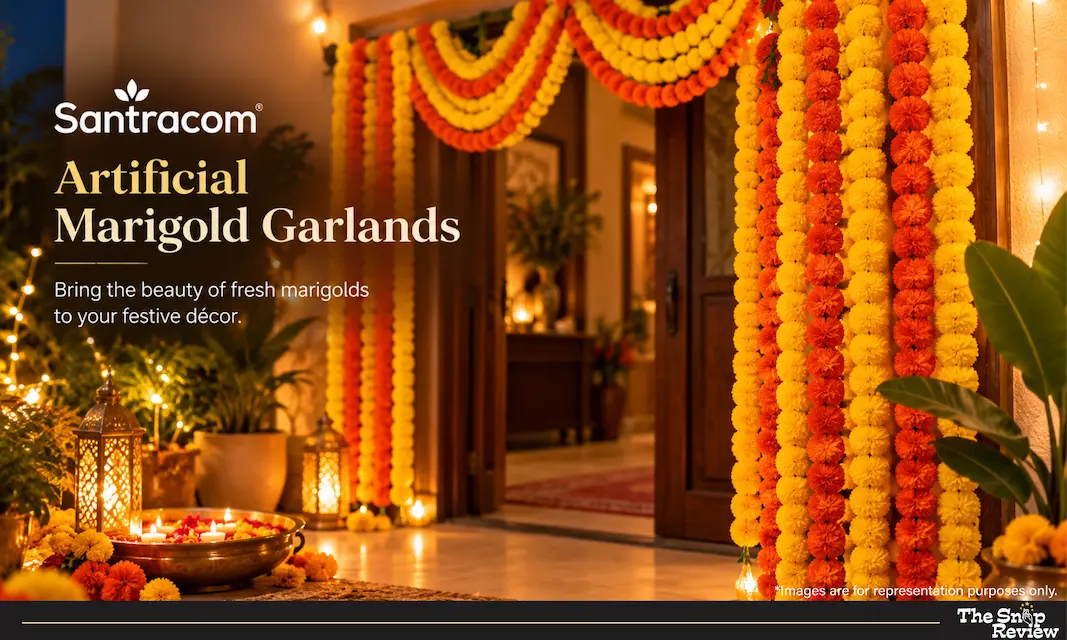 Santracom Artificial Marigold Garlands Santracom Artificial Marigold Garlands